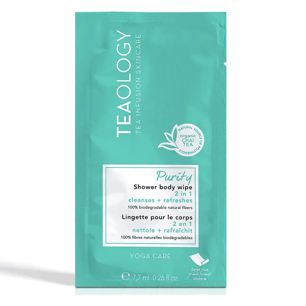 Purity Chai Tea Shower Body Wipe 10 X by Teaology Teaology Yoga Care - Purity Chai Tea Shower Body Wipe 10 X by Teaology