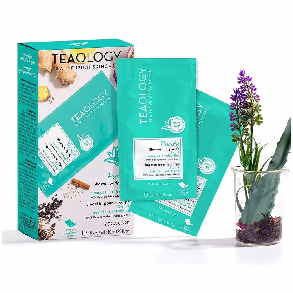 Purity Chai Tea Shower Body Wipe 10 X by Teaology Teaology Yoga Care - Purity Chai Tea Shower Body Wipe 10 X by Teaology