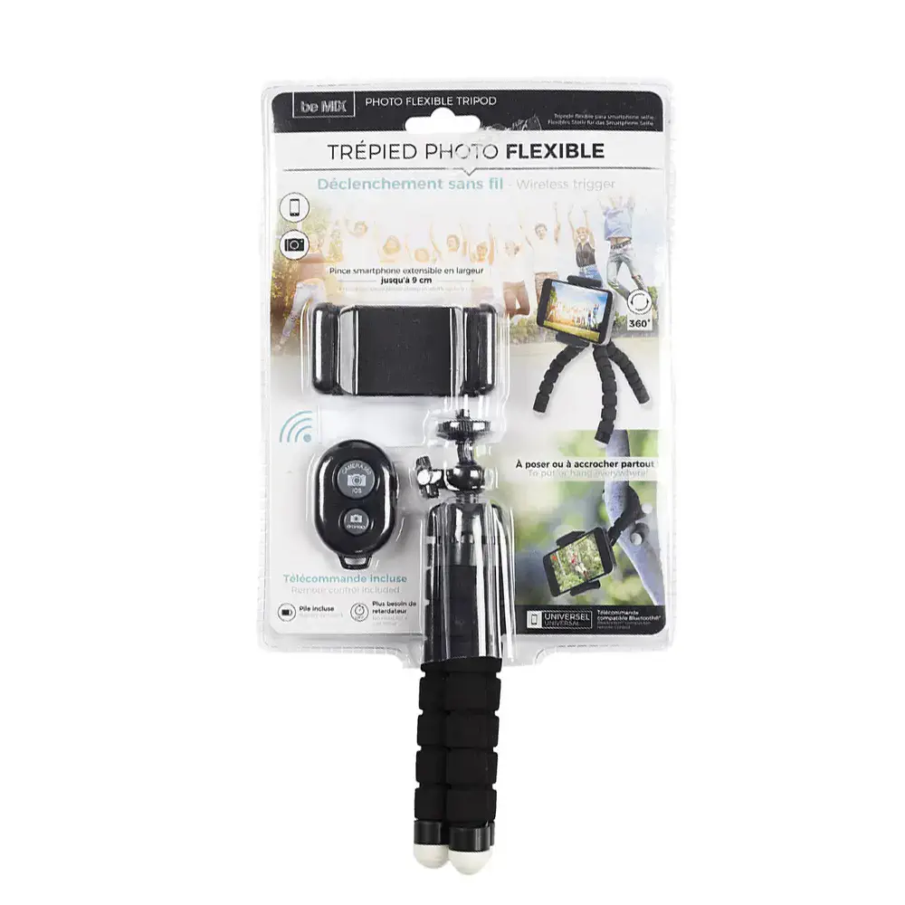 Palo Trípode - Flexible Selfie Tripod Stick by Bemix