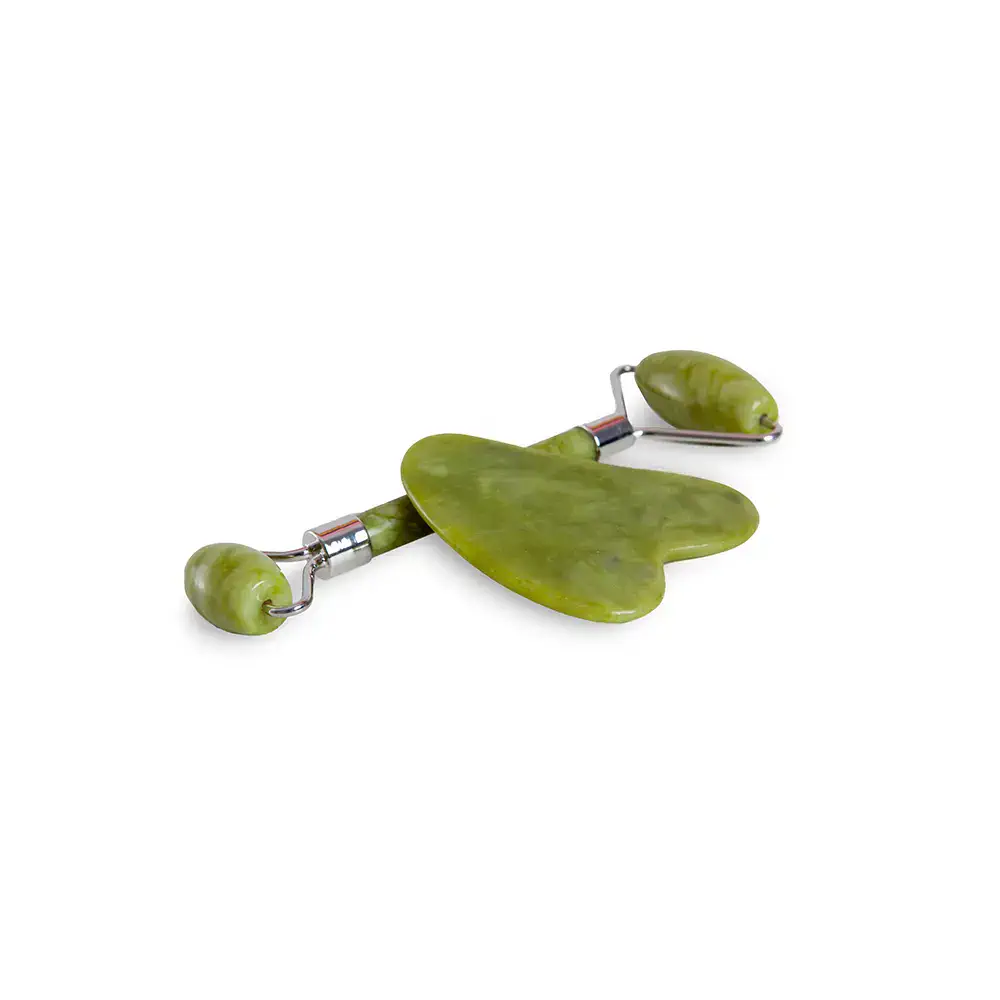Jade Gua Sha &Amp; Jade Roller 2 Pcs by Idc Institute Jade Roller - Jade Gua Sha &Amp; Jade Roller 2 Pcs by Idc Institute