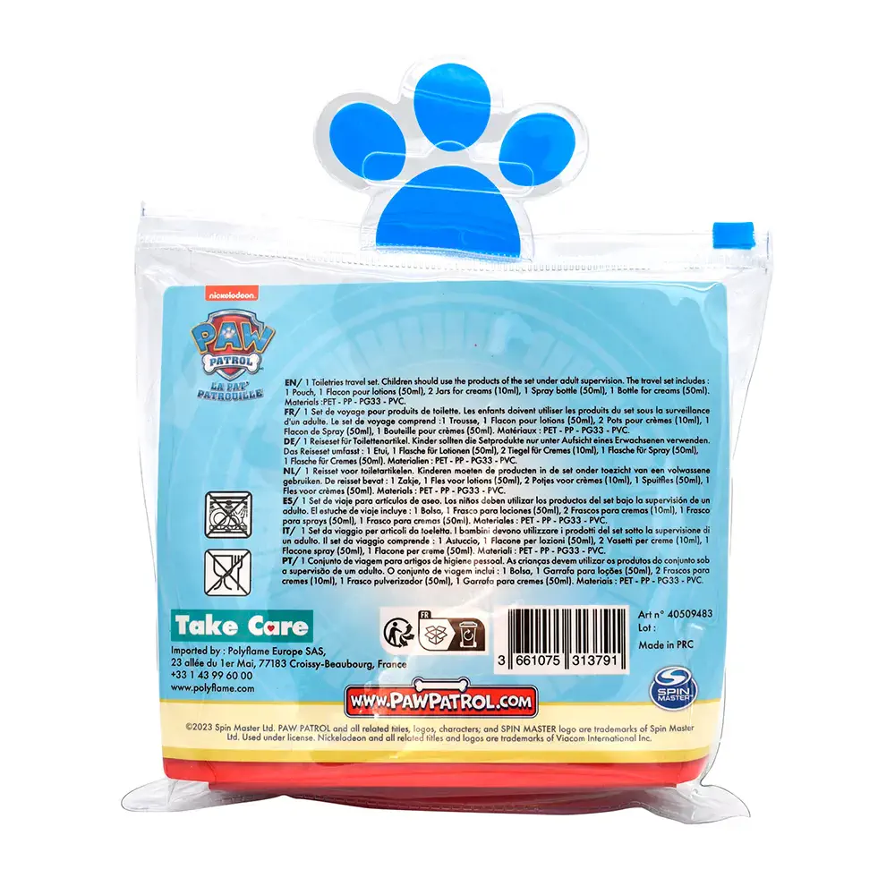 Paw Patrol - Paw Patrol Toiletry Case Lot 5 Pcs by Take Care