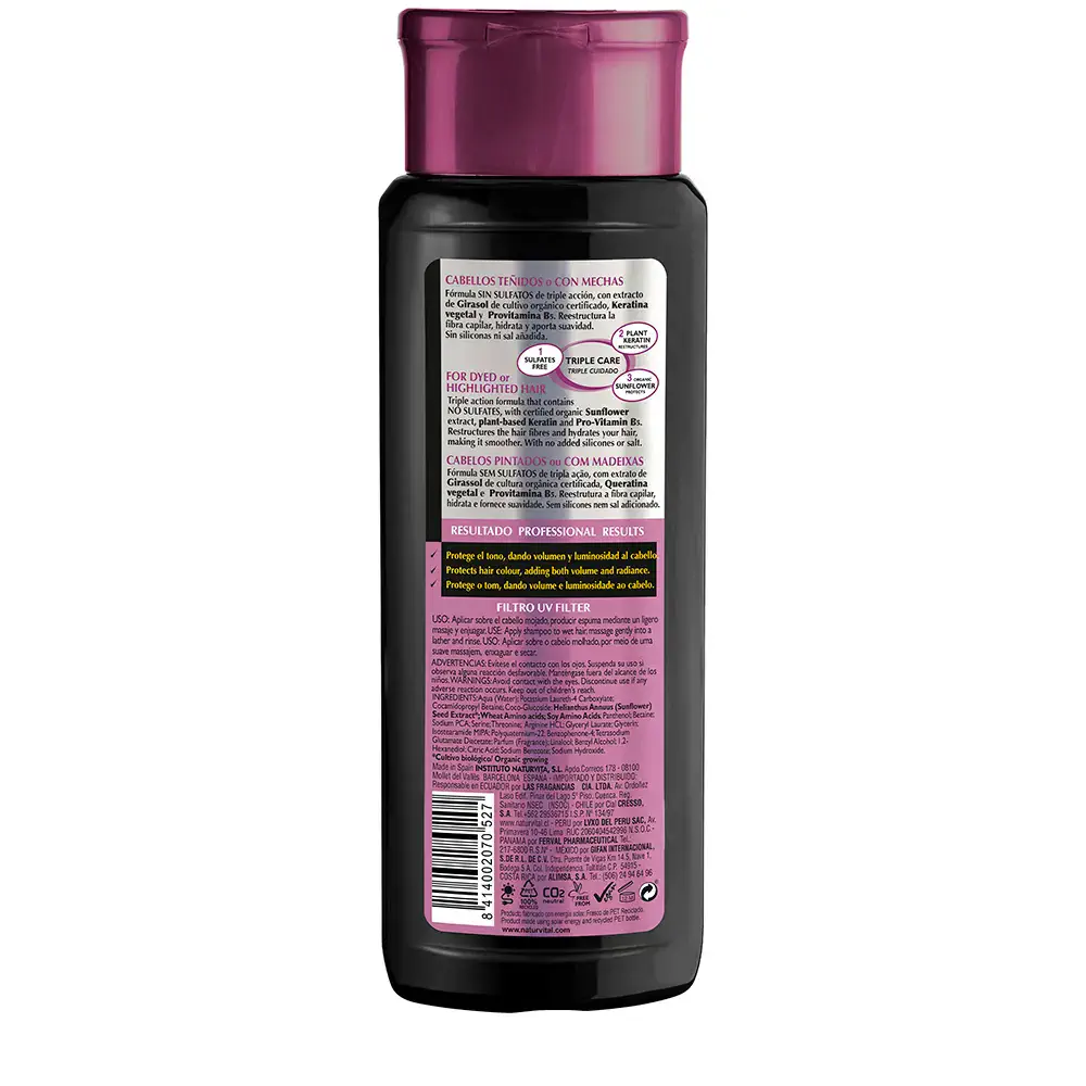 Organic Salon Sulfate-Free Shampoo Uv Color Protection by Natur Vital Organic Salon - Sin Sulfatos - Organic Salon Sulfate-Free Shampoo Uv Color Protection by Natur Vital