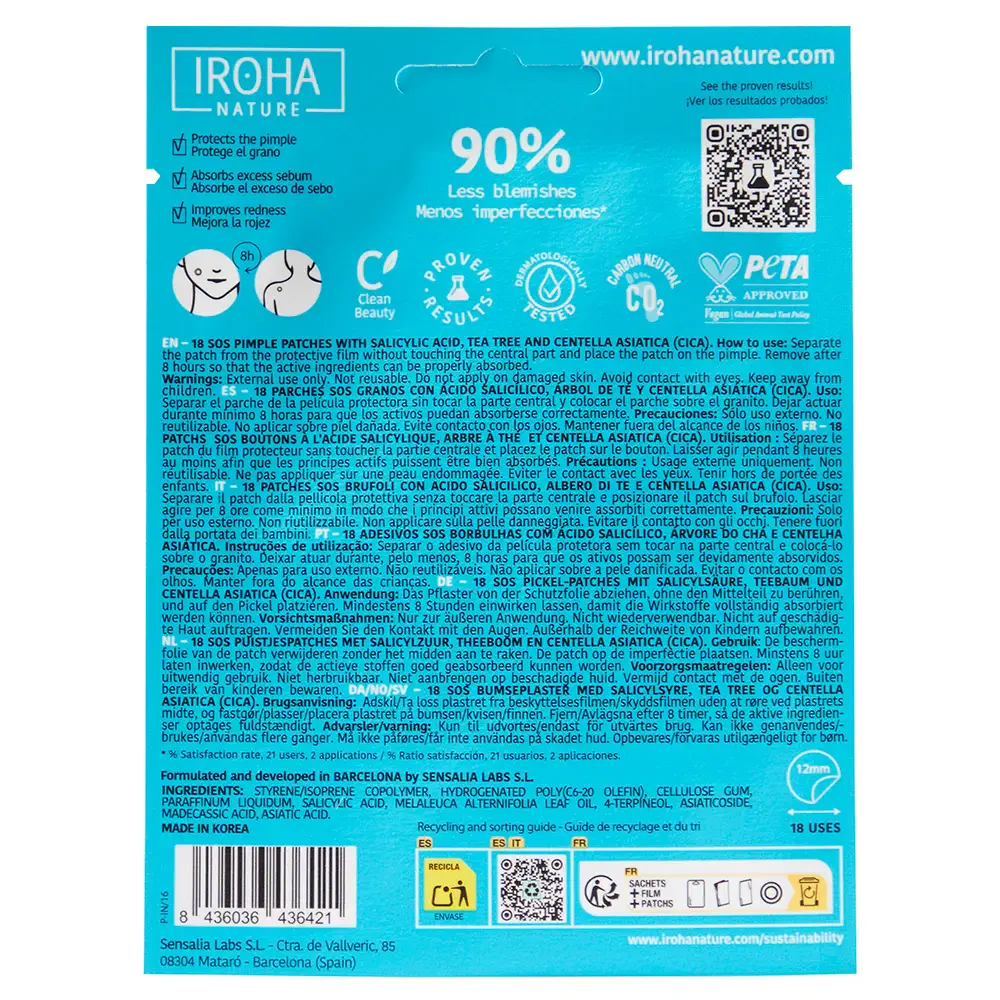 Sos Pimple Patches by Iroha Iroha Patches - Sos Pimple Patches by Iroha