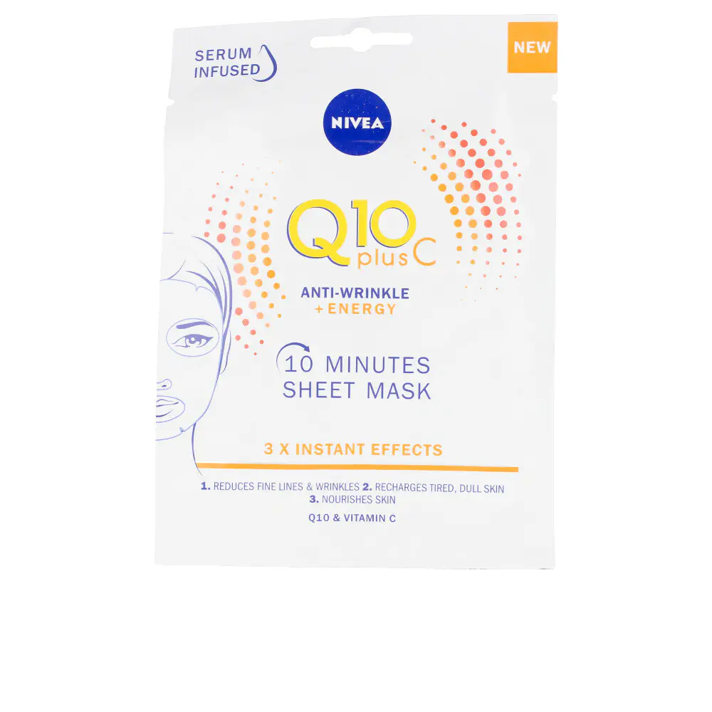 Q10+ Vitamina C - Q10+ Vitamin C Anti-Wrinkle+Energizing Facial Mask Nit by Nivea