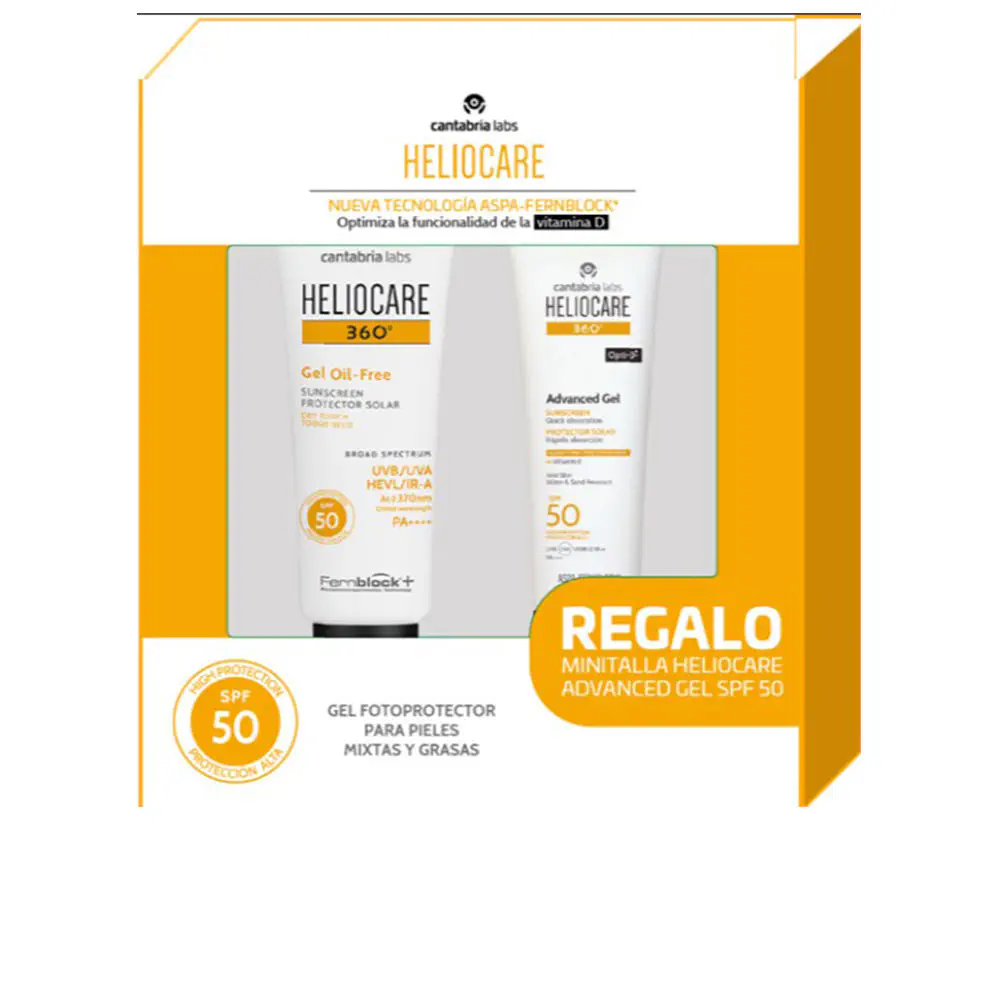 Heliocare 360º - 360º Oil-Free Gel Spf50 Case 2 Pcs by Heliocare